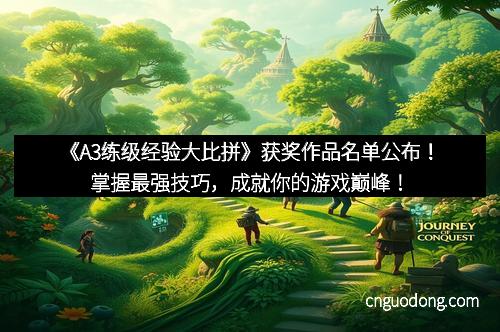 《A3练级经验大比拼》获奖作品名单公布！掌握最强技巧，成就你的游戏巅峰！